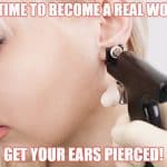 sissy piercing captions