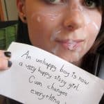 Pretty Sissy With Cum on Face