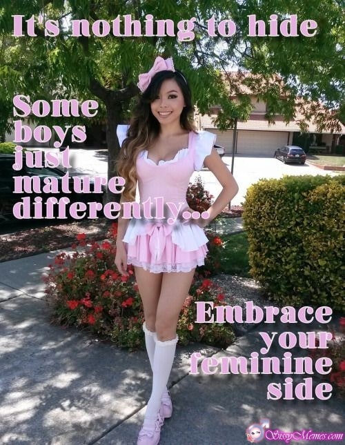 Teen Sexy Hypno Feminization Femboy sissy caption: It’s nothing to hide Some boys just mature differently Embrace your feminine side Sexy Asiangirl in Pink Dress