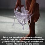 Sissytrap Puts on White Panties