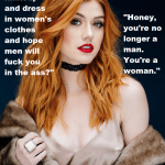 nude redhead caption