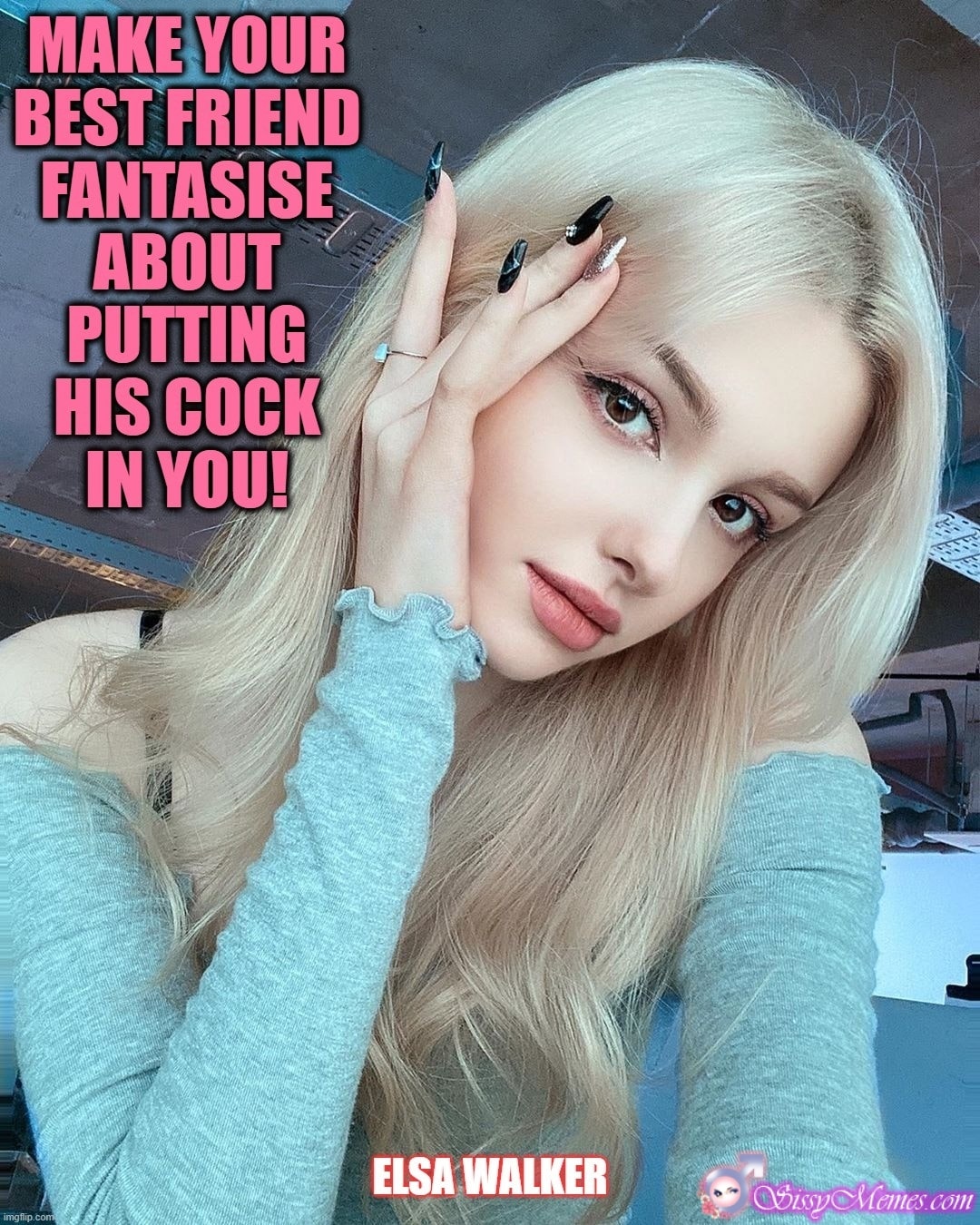 Beauty Porn Captions - beautiful blonde sissygirl dreams of cocks | Sissy Caption