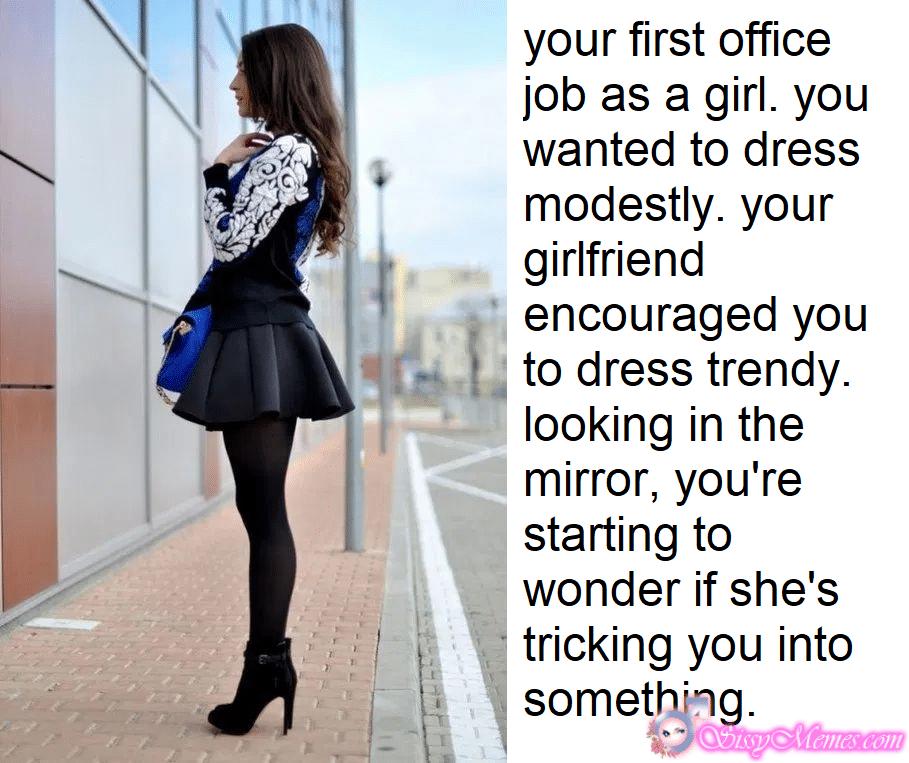 909px x 763px - modest office skirt on slender slutboys legs | Sissy Caption