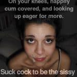 cum swallowing captions