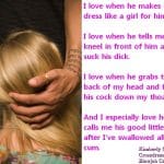 sissy sucking captions