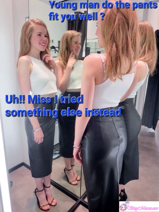 Sexy My Favorite Feminization Femboy sissy caption: Elegant redhead posing with confidence and charm, capturing a unique mix of boldness and grace in a stylish and eye-catching way. Stunning Redhead Radiating Confidence and Style