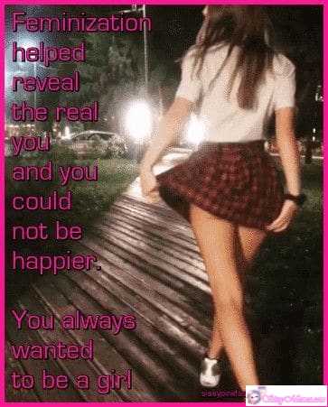 Sexy Feminization sissy caption: Feminization helps you embrace your true identity, fulfilling your lifelong dream of living as a girl. Experience joy, confidence, and self-expression like never before. Discover Your True Self Through Feminization