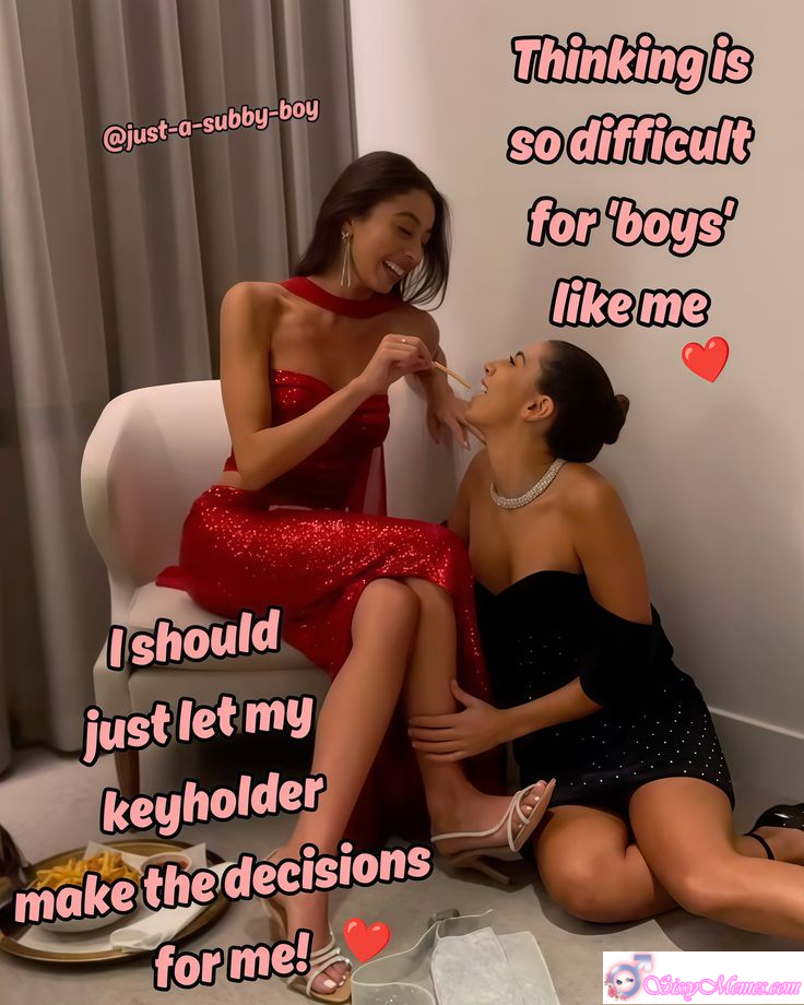 Sissy Lets Keyholder Make All Decisions