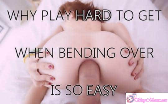 Sissygasm Pegging Humiliation sissy caption: A sissy presents in a bedroom, bent over and offering himself, with a text overlay emphasizing his submission and readiness for penetration. Midnight Submission: The Sissy’s Bedroom Invitation