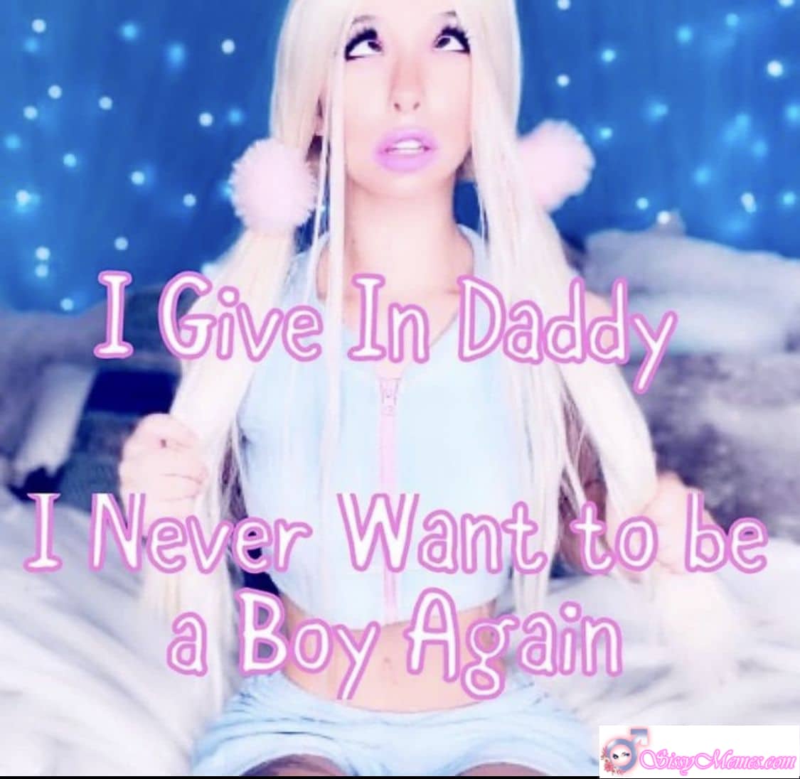Training Humiliation Feminization Femboy Daddy sissy caption: Feminized man embraces sissy role in bedroom setting, wearing light blue hoodie and shorts, with pigtails and pink hair ties. Submissive expression and upwar... Daddy’s Perfect Little Sissy: Embracing My New Role