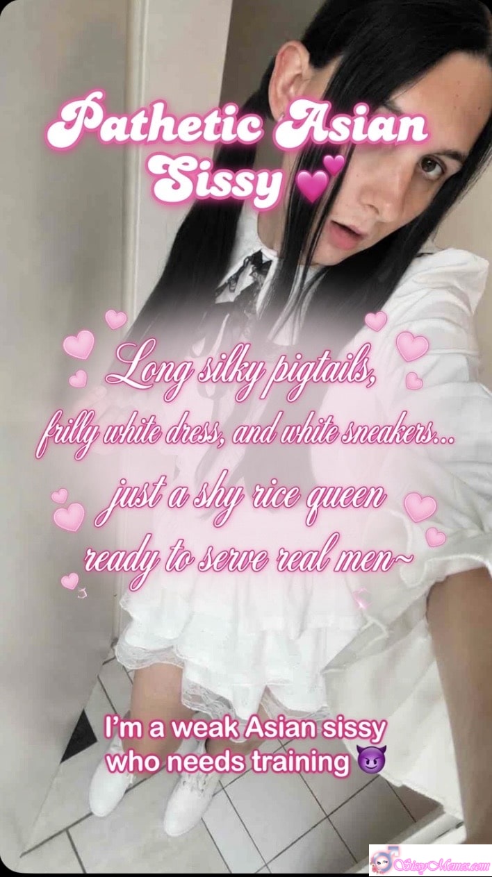 Porn Humiliation Feminization Chastity Asian sissy caption: Asian sissy in frilly dress, ready to serve, humiliated and obedient, waiting for training and use. Afternoon Delight: Asian Sissy Serves in Frilly Dress
