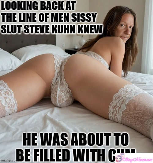 Trap Training Sissygasm Pegging Humiliation Forced Feminization Femdom Femboy Daddy Breeding Blowjob BBC Anal sissy caption: Sissy slut Steve awaits his reward, ready to be filled with cum in a bedroom setting, showcasing his submission and anticipation. Afternoon Delight: Sissy Slut Steve’s Creamy Reward