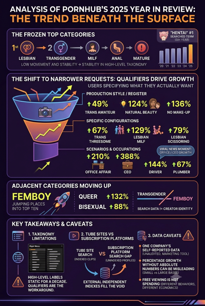 Transgender Was Pornhubs Second Biggest Category in 2025. The Interesting Numbers Are Underneath It.