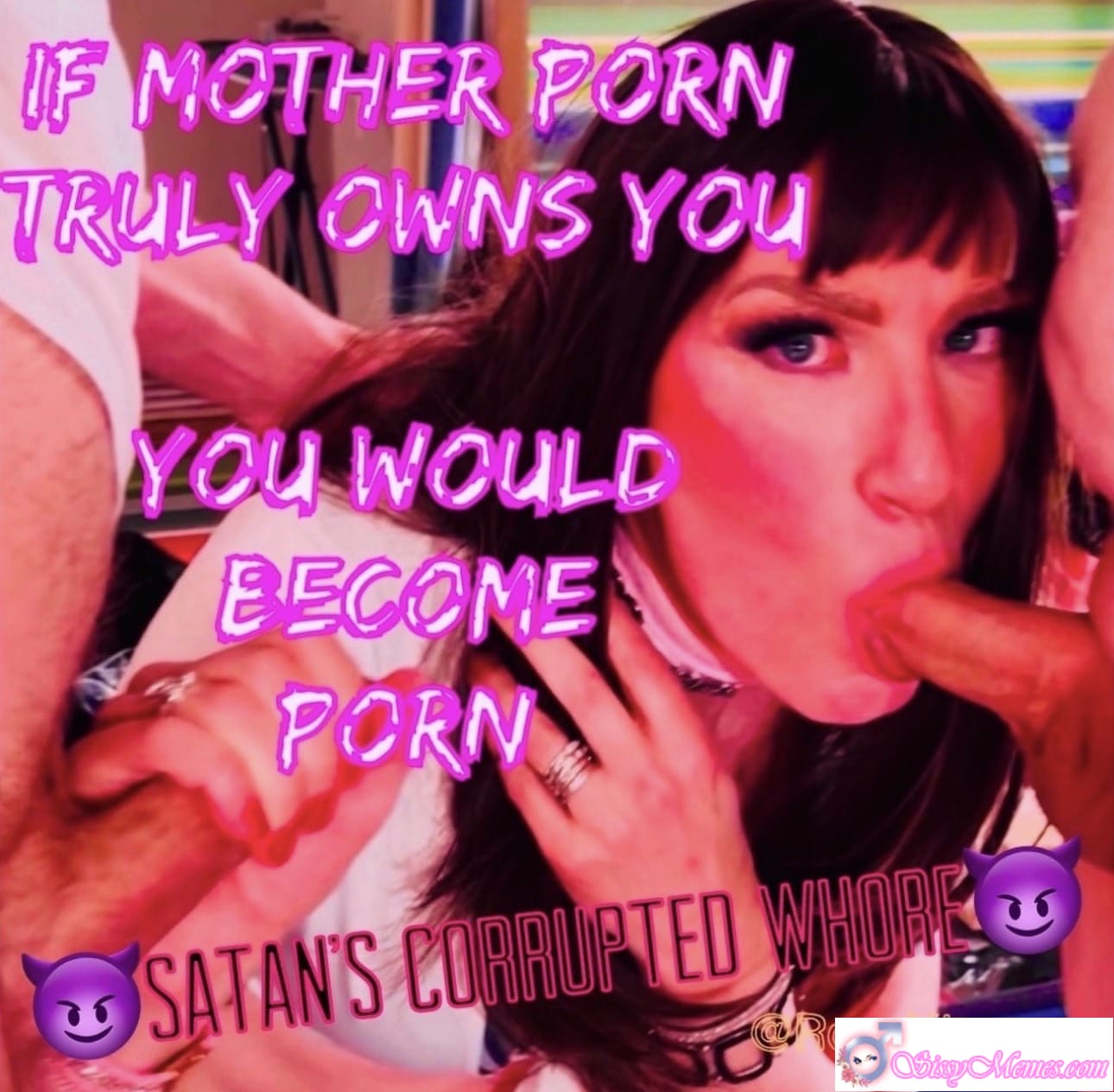 Training Porn Hypno Humiliation Forced Feminization Femdom sissy caption: Roza Vixen, a feminized man, performs a blowjob in a dimly lit room, her intense gaze and choker necklace highlighting her submission. A Moment of Submission: Roza Vixen’s Blowjob Session
