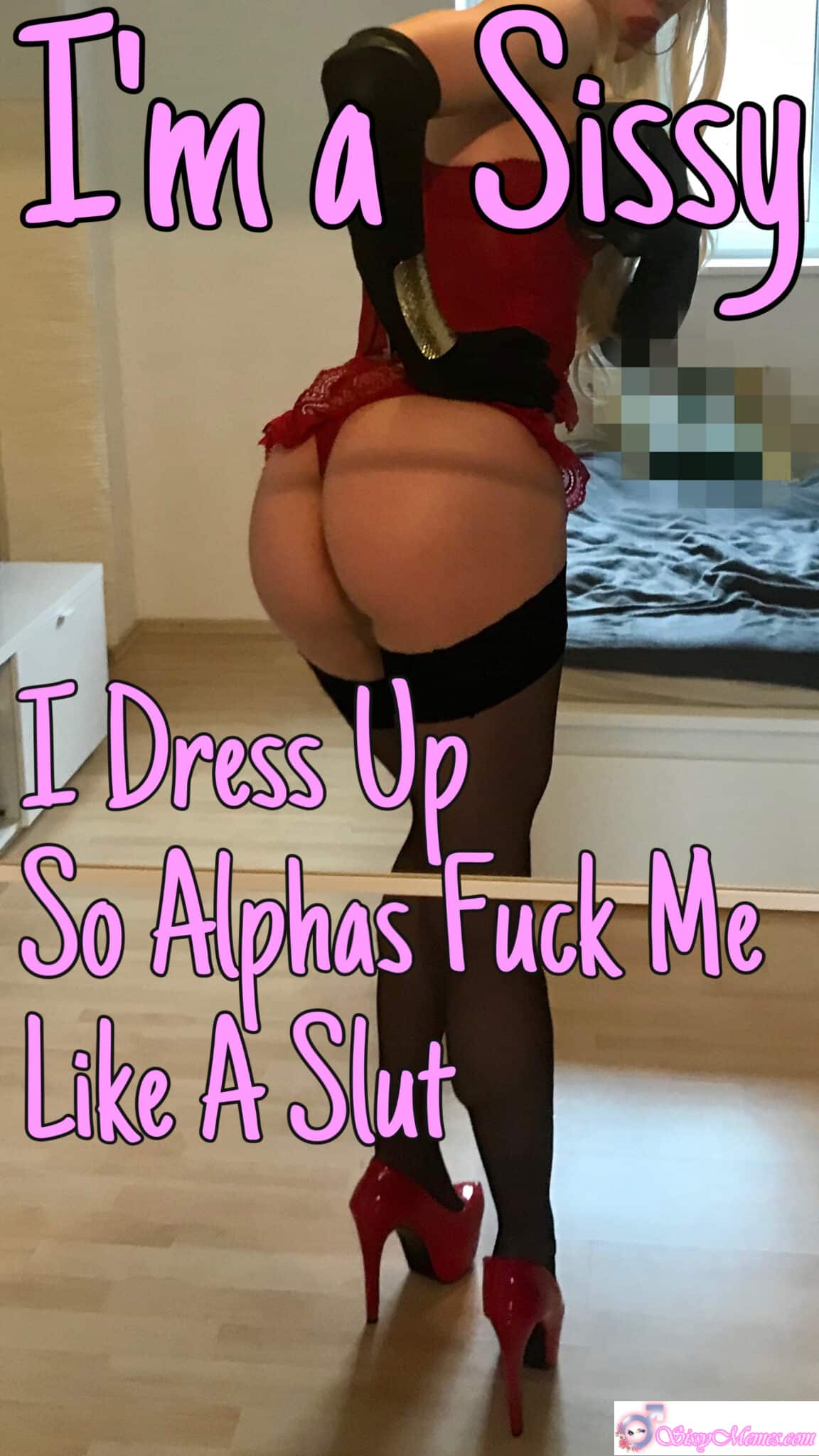 Teen Hypno Humiliation Feminization Femboy Daddy sissy caption: A sissy dressed in lace and makeup awaits alphas, ready to be used and degraded as their whore. Begging for Alpha Cock: A Sissy’s Humiliation